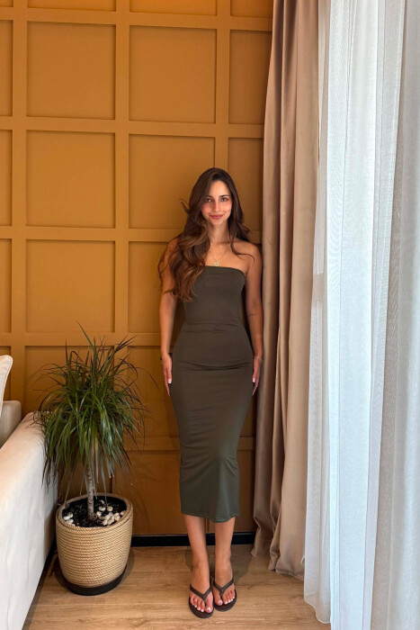 FUSTAN I GJATE NJE NGJYRESH PER FEMRA NE NGJYRE JESHILE - KLAUDIO FASHION