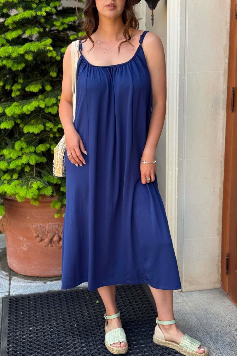 FUSTAN I GJATE PER FEMRA NE NGJYRE BLU - 3