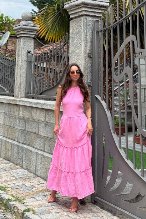 FUSTAN LINO PER FEMRA NE NGJYRE ROZE - 2