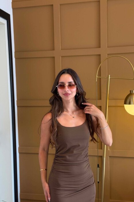 FUSTAN ME CARJE ANASH PER FEMRA NE NGJYRE KAFE - 3
