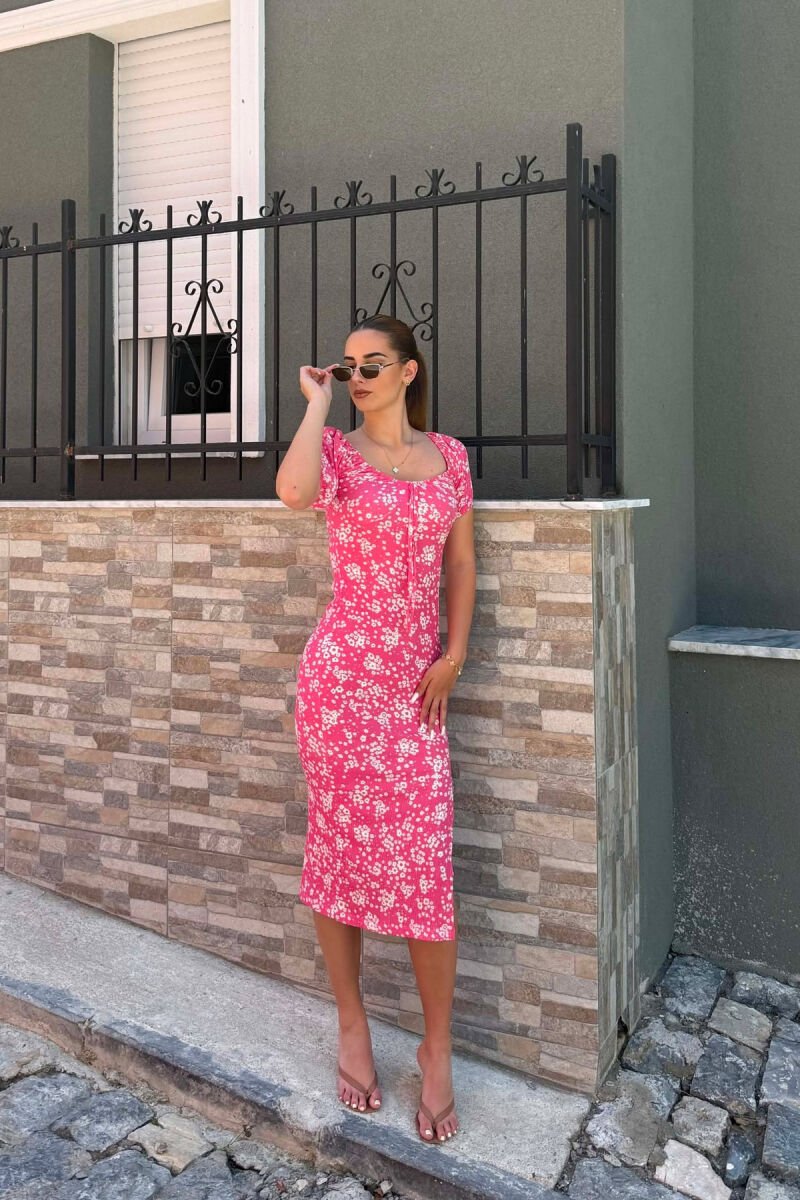 FUSTAN ME DIZJAN LULESH PER FEMRA NE NGJYRE ROZE - 1