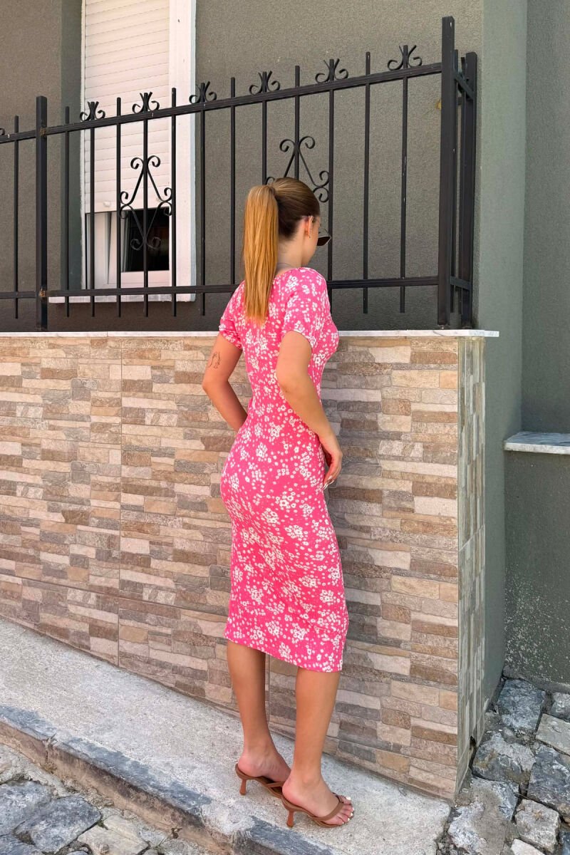 FUSTAN ME DIZJAN LULESH PER FEMRA NE NGJYRE ROZE - 2