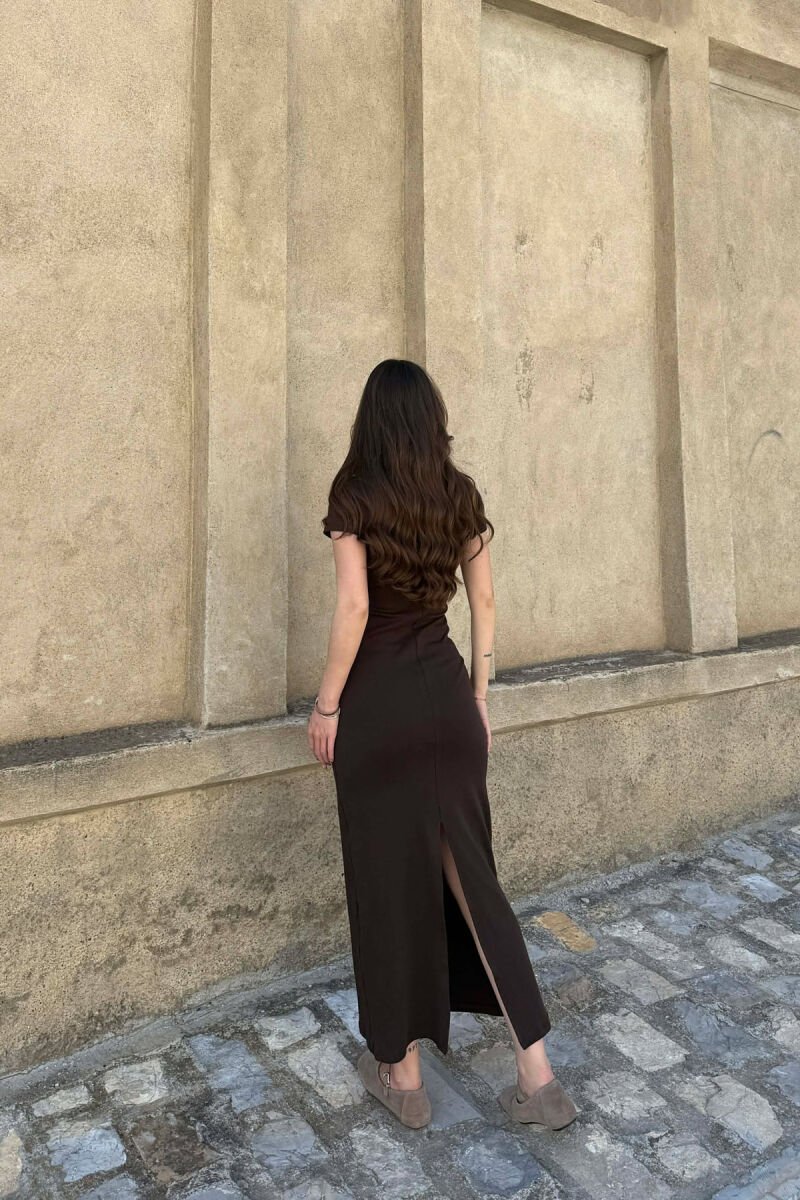 FUSTAN ME MENGE TE SHKURTA PER FEMRA NE NGJYRE KAFE TE ERRET - 2