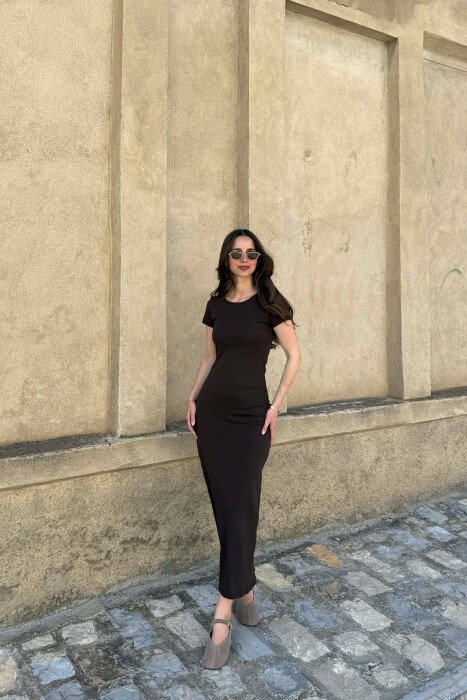 FUSTAN ME MENGE TE SHKURTA PER FEMRA NE NGJYRE KAFE TE ERRET - 3