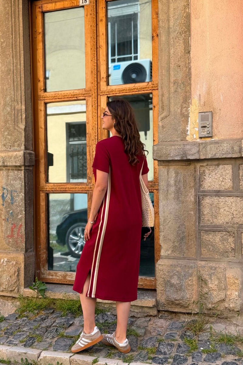  FUSTAN ME MENGE TE SHKURTA PER FEMRA NE NGJYRE VISHNJE - 4