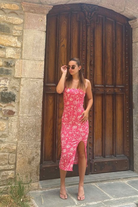 FUSTAN ME MOTIVE LULESH PER FEMRA NE NGJYRE ROZE - 2