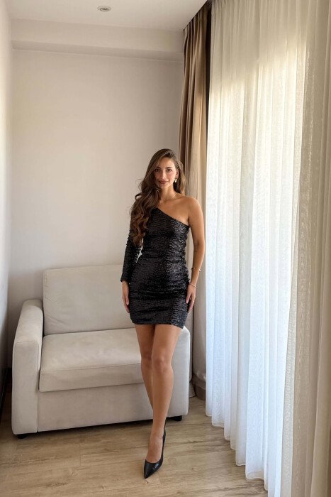 FUSTAN ME NJE MENGE ME TEMINA PER FEMRA NE NGJYRE TE ZEZE - KLAUDIO FASHION