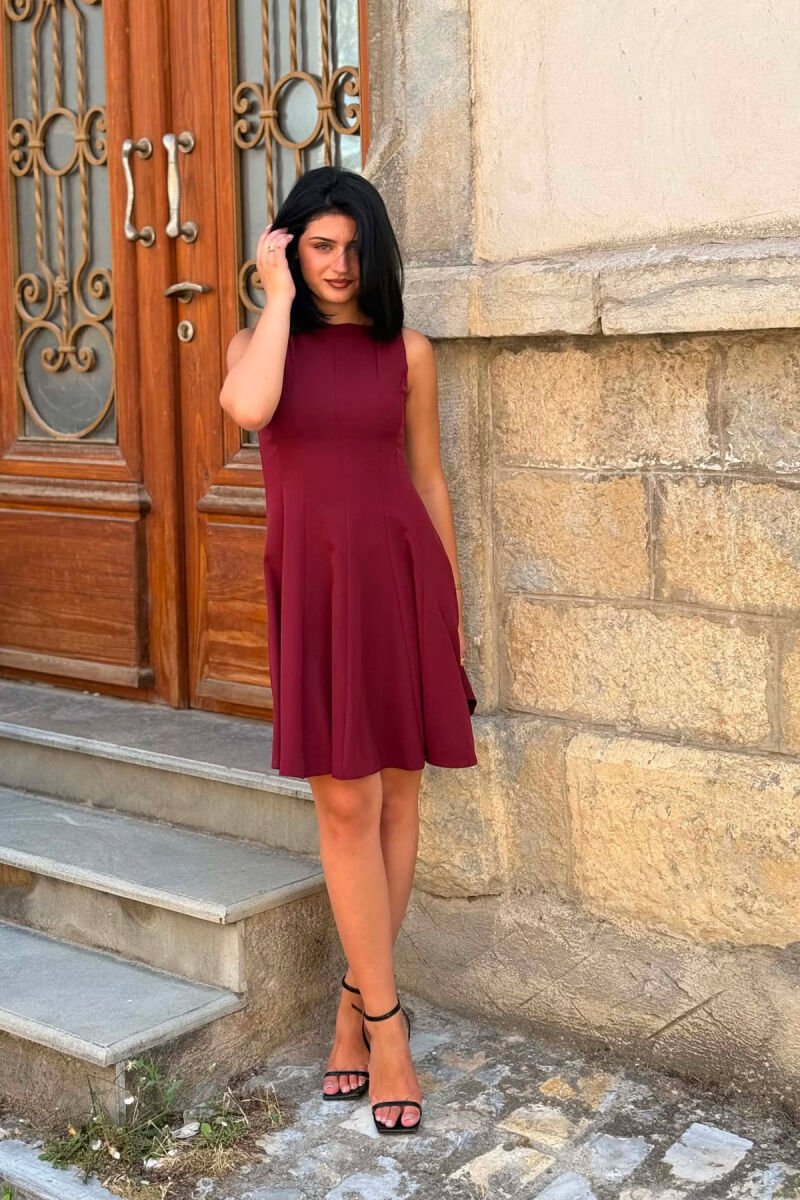 FUSTAN NJE NGJYRESH PA MENGE PER FEMRA NE NGJYRE VISHNJE - 1
