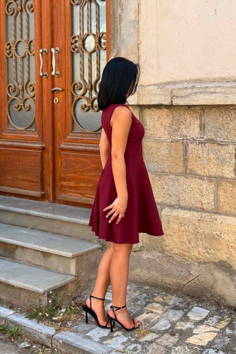 FUSTAN NJE NGJYRESH PA MENGE PER FEMRA NE NGJYRE VISHNJE - 5