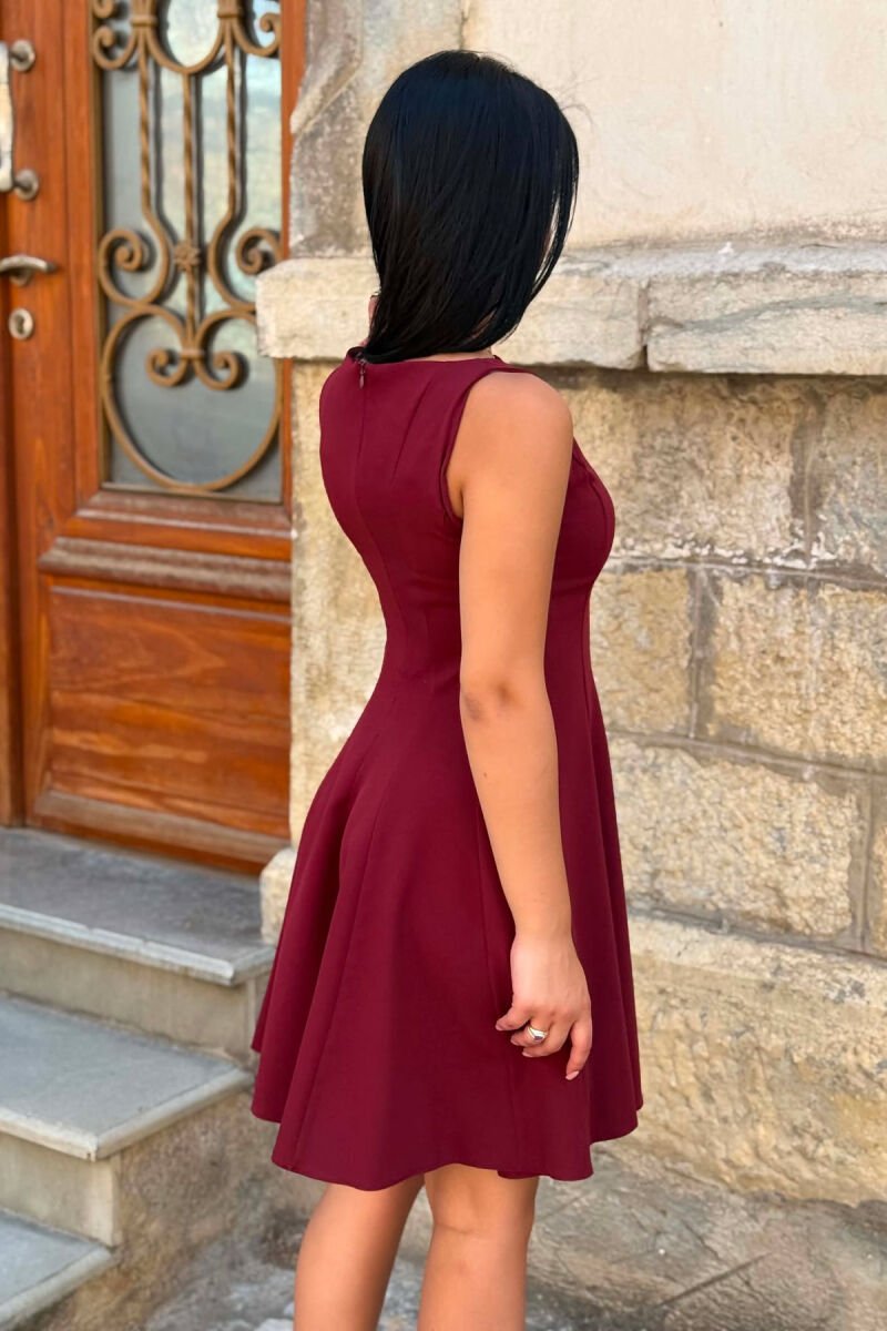 FUSTAN NJE NGJYRESH PA MENGE PER FEMRA NE NGJYRE VISHNJE - 6
