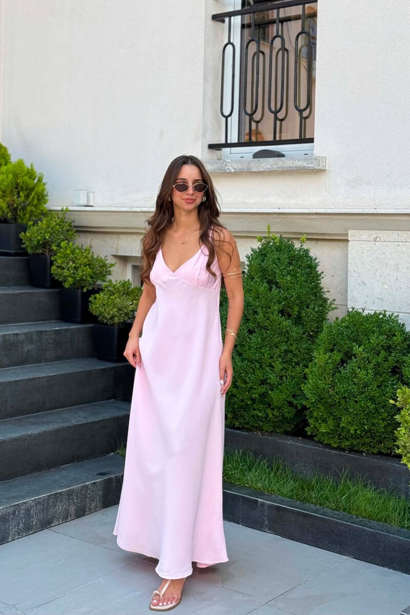 FUSTAN NJE NGJYRESH ME RRIPA PER FEMRA NE NGJYRE ROZE - 2