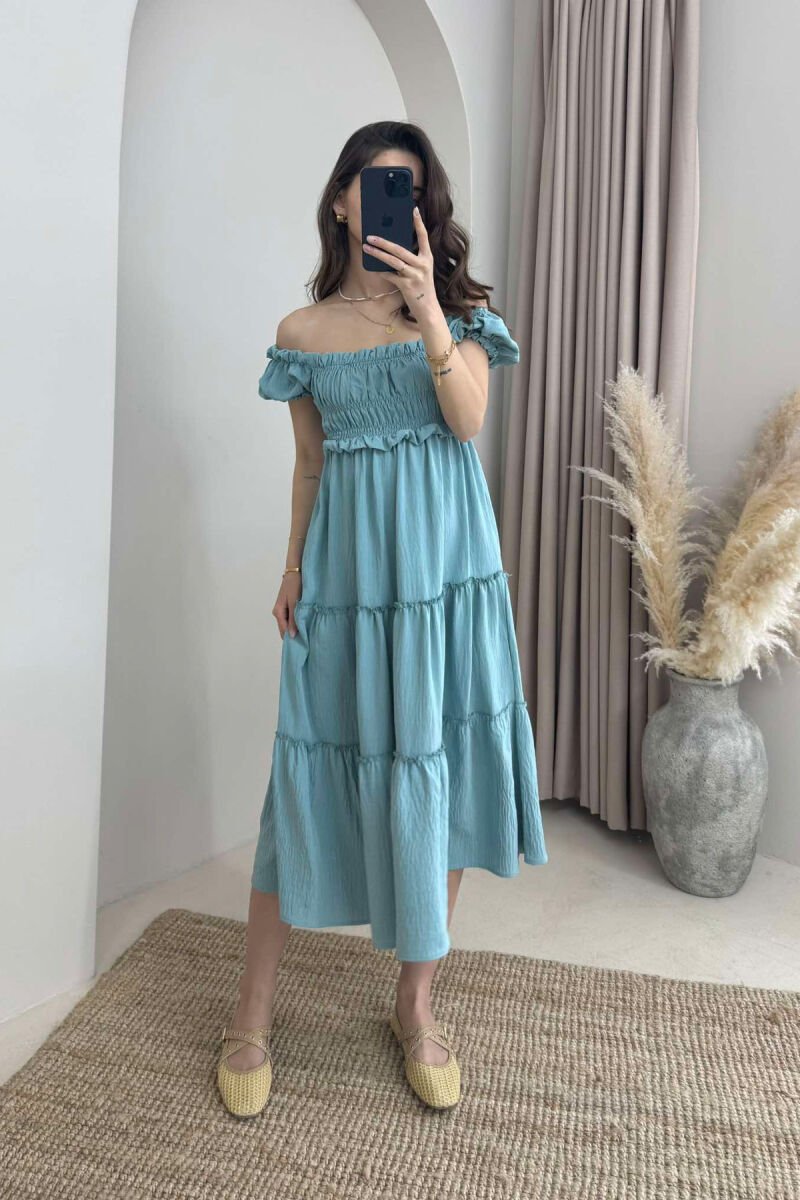 FUSTAN NJË NGJYRËSH PËR FEMRA NË NGJYRË GURKALI - 1