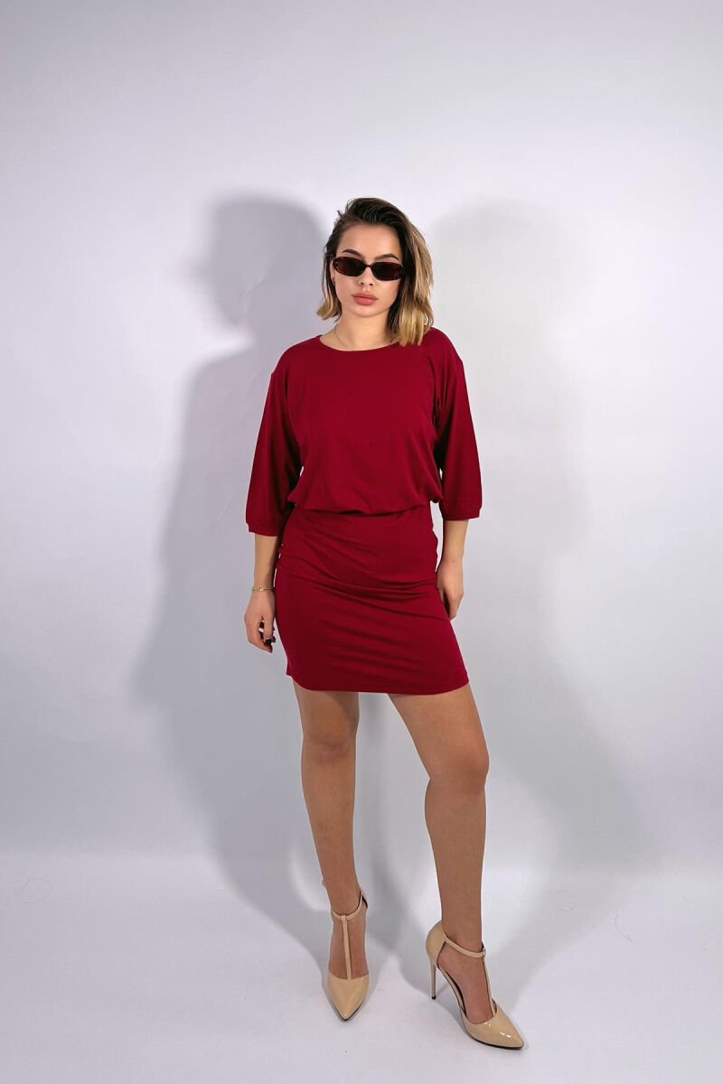 FUSTAN PËR FEMRA NË NGJYRËN VISHNJË - 6