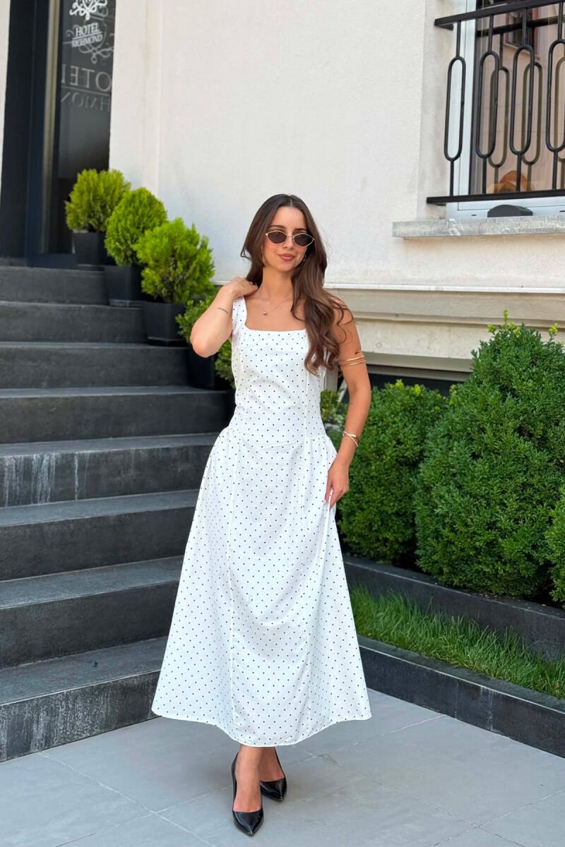 FUSTAN POLKA PER FMERA NE NGJYRE TE BARDHE - 1