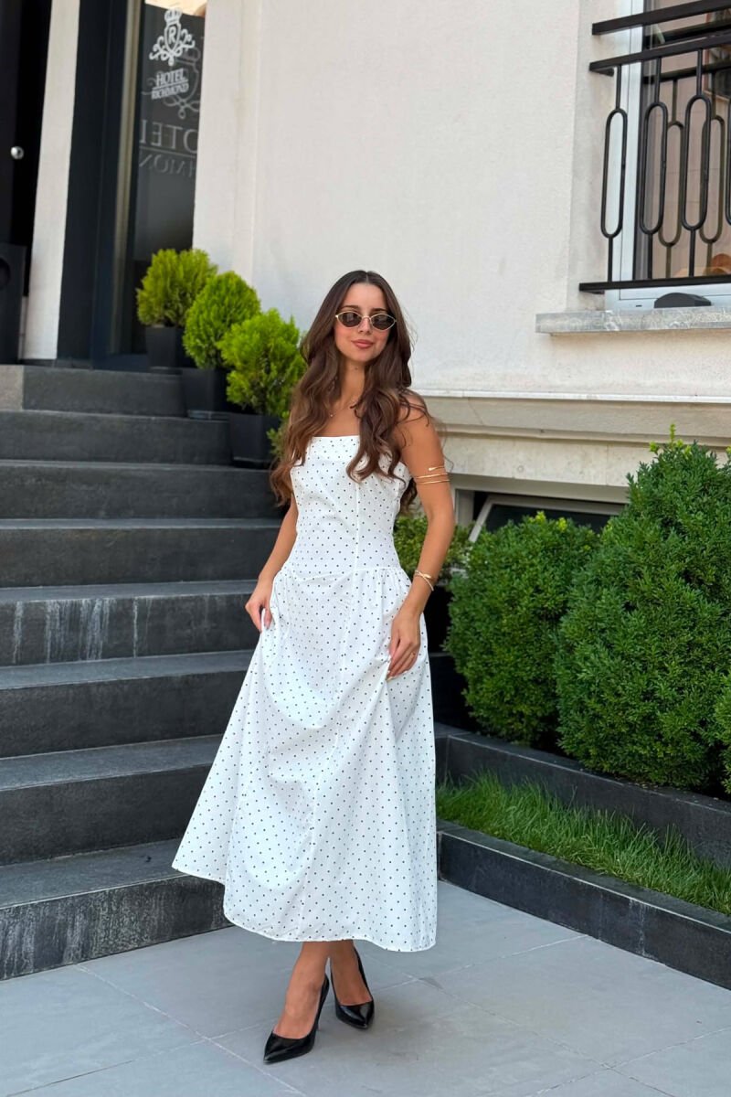 FUSTAN POLKA PER FMERA NE NGJYRE TE BARDHE - 2