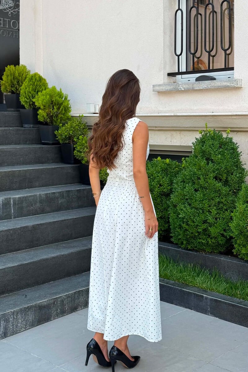FUSTAN POLKA PER FMERA NE NGJYRE TE BARDHE - 5