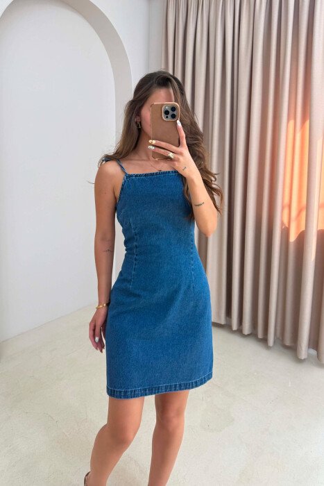 FUSTAN XHINS NJE NGJYRESH PER FEMRA NE NGJYRE BLU - 3