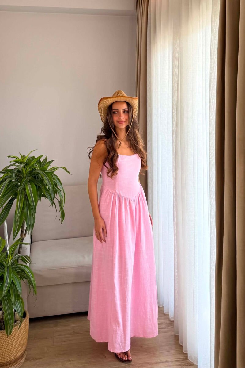 FUSTAN NJE NGJYRESH PER FEMRA NE NGJYRE ROZE - 1