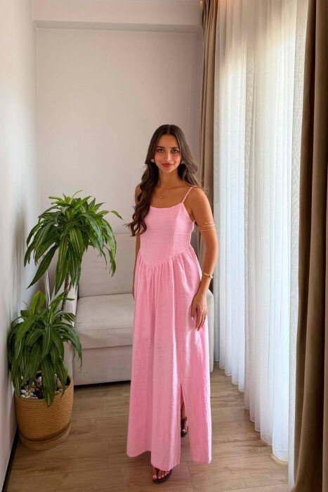 FUSTAN NJE NGJYRESH PER FEMRA NE NGJYRE ROZE - 4