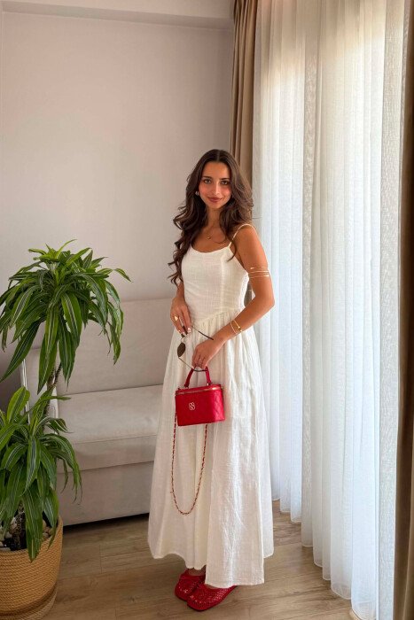 FUSTAN NJE NGJYRESH PER FEMRA NE NGJYRE TE BARDHE - 4