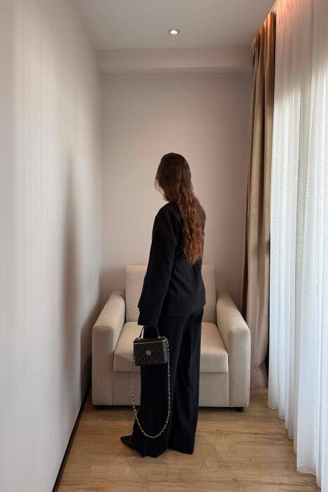 GOLD BUTTONS JACKET + TROUSERS WOMAN SET BLACK/ E ZEZE - 2