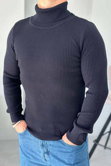 GOLF PËR MESHKUJ NË NGJYRË BLU MESNATE - KLAUDIO FASHION