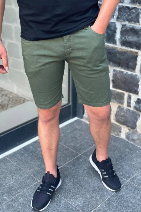 GREEN MAN SHORT JEANS GREEN/JESHILE - 2