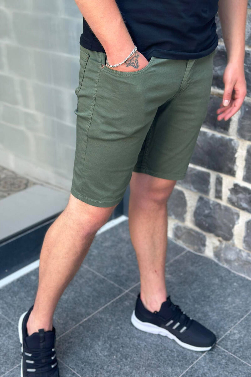 GREEN MAN SHORT JEANS GREEN/JESHILE - 3
