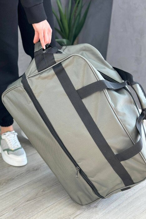HANDLE AND WHEEL TRAVELING BAG GREEN/JESHILE - KLAUDIO FASHION