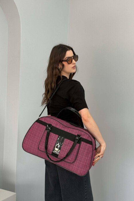 HANDLE ONE COLOR TRAVEL BAG PINK/ROZE - 1