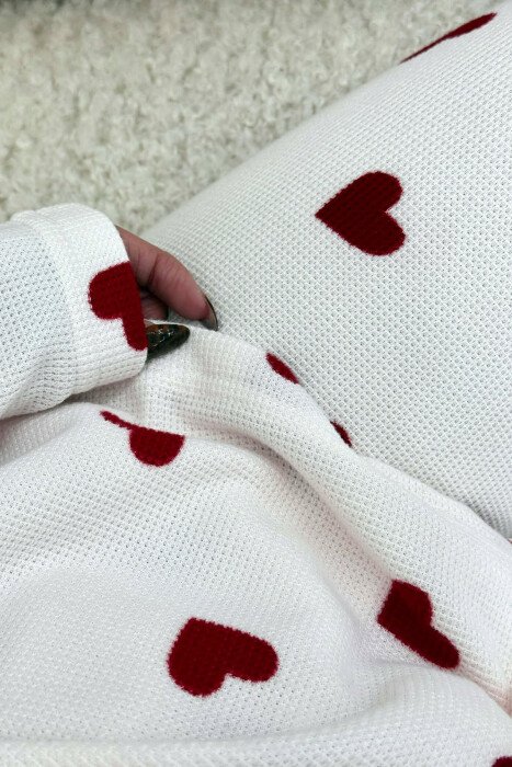 HEARTS DESIGN SHIRT+ TROUSERS WOMEN PYJAMAS PINK/ROZE - 5