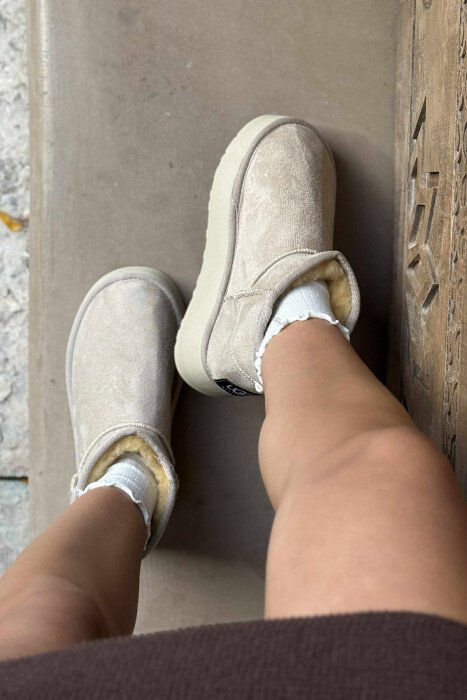 HIGH HEEL SIMPLE WOMEN UGG CREAM/KREM - 3
