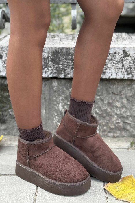 HIGH HEEL SIMPLE WOMEN UGG DARK BROWN/KAE - 1