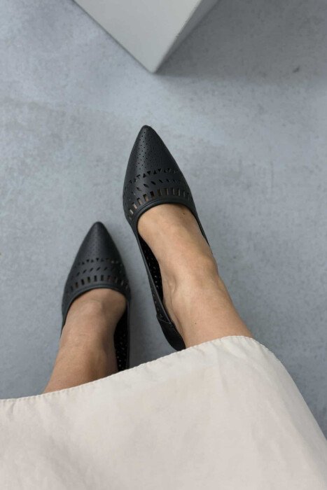 ONE COLOR HIGH HEEL WOMEN SHOES BLACK/ E ZEZE - 3