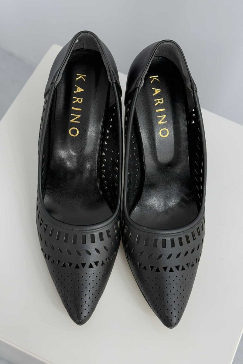 ONE COLOR HIGH HEEL WOMEN SHOES BLACK/ E ZEZE - 5