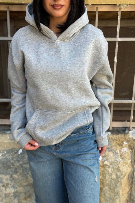 HODDIE ME PUSH PER FEMRA NE NGJYRE GRI TE ZBARDHUR - 6