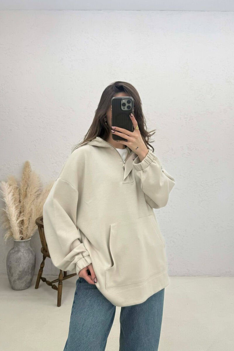 HODDIE PER FEMRA NE NGJYRE KREM - 1