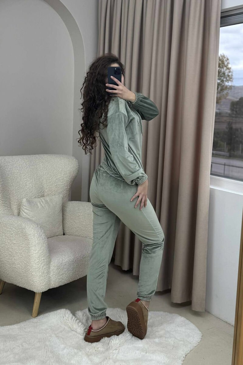 HOOD VELVET WOMEN SET MINT/MENTE - 3
