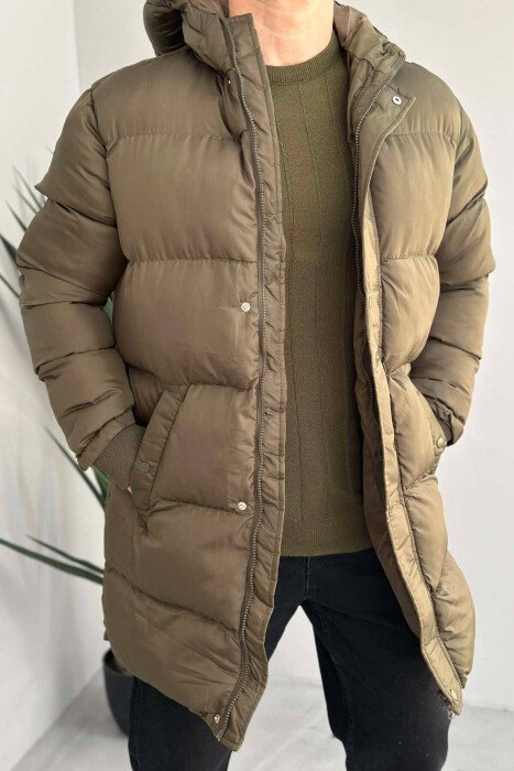 XHUP ME KAPUC PËR MESHKUJ NË NGJYRËN JESHILE - KLAUDIO FASHION