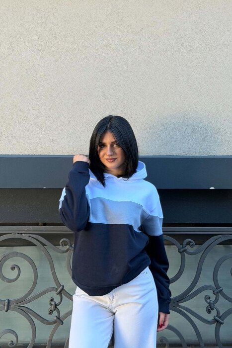 HOODIE E THJESHTE ME PUSH PER FEMRA NE NGJYRE GRI - 3