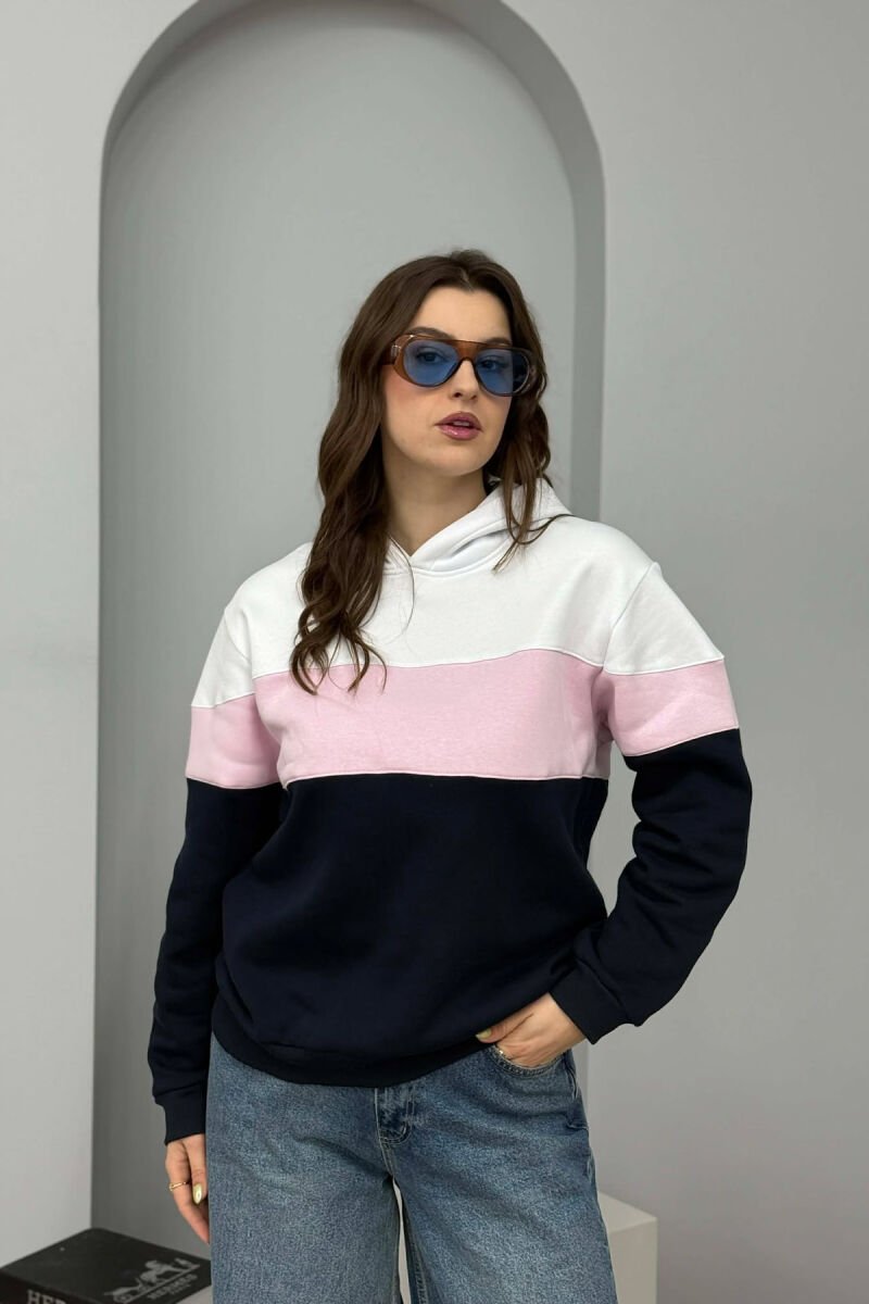 HOODIE E THJESHTE ME PUSH PER FEMRA NE NGJYRE ROZE - 1