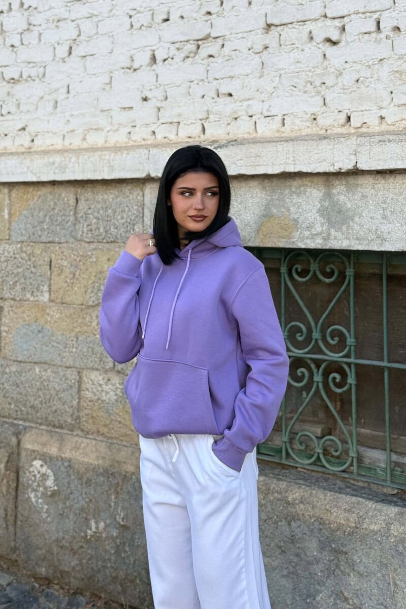 HOODIE NJE NGJYRESHE ME PUSH PER FEMRA NE NGJYRE LEJLA - 1