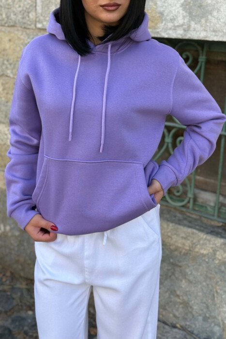 HOODIE NJE NGJYRESHE ME PUSH PER FEMRA NE NGJYRE LEJLA - 2