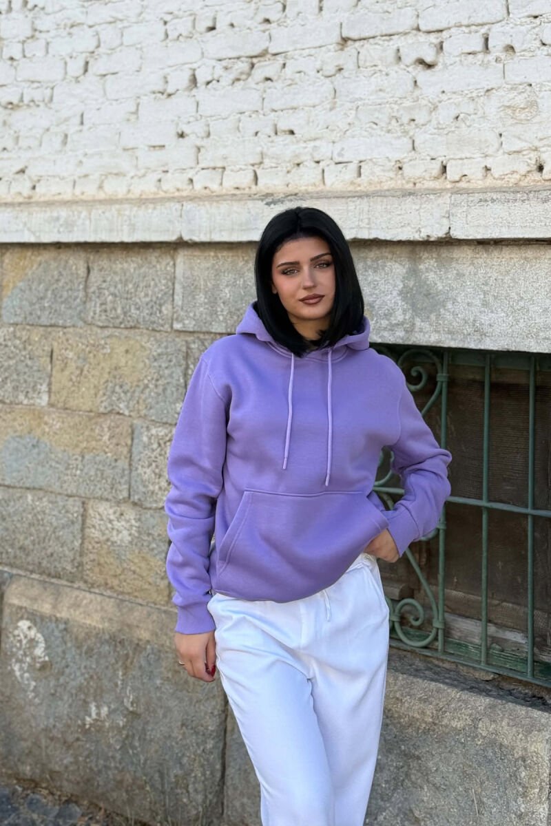 HOODIE NJE NGJYRESHE ME PUSH PER FEMRA NE NGJYRE LEJLA - 3