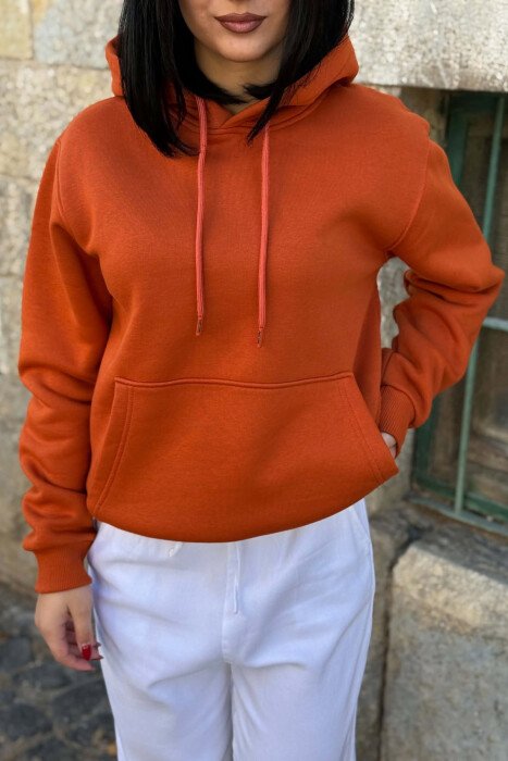 HOODIE NJE NGJYRESHE ME PUSH PER FEMRA NE NGJYRE TULLE - 2