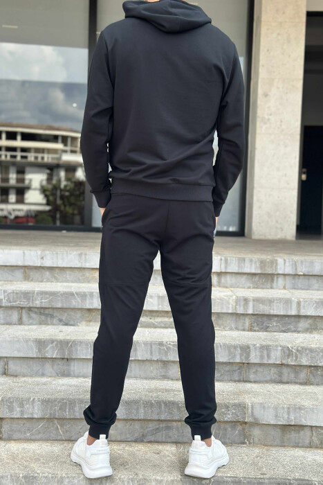 HOODIE+JOGGERS SIMPLE DESIGN MEN SET MIDNIGHT BLUE/BLU MESNATE - 2