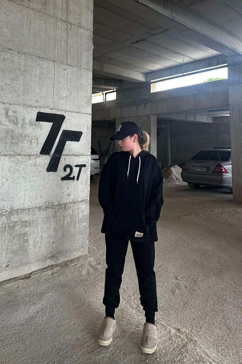 HOODIE+JOGGERS WOMEN SET BLACK/ E ZEZE - 3