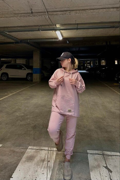 HOODIE+JOGGERS WOMEN SET POWDER/PUDER - 4