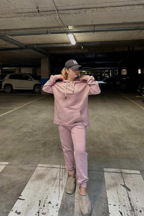 HOODIE+JOGGERS WOMEN SET POWDER/PUDER - 6
