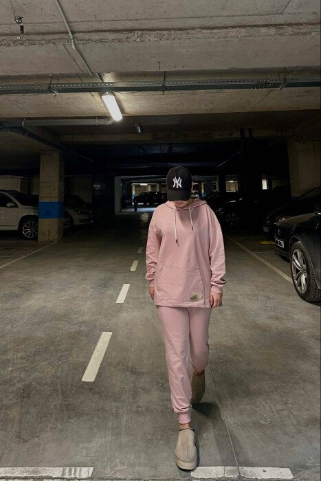 HOODIE+JOGGERS WOMEN SET POWDER/PUDER - 7